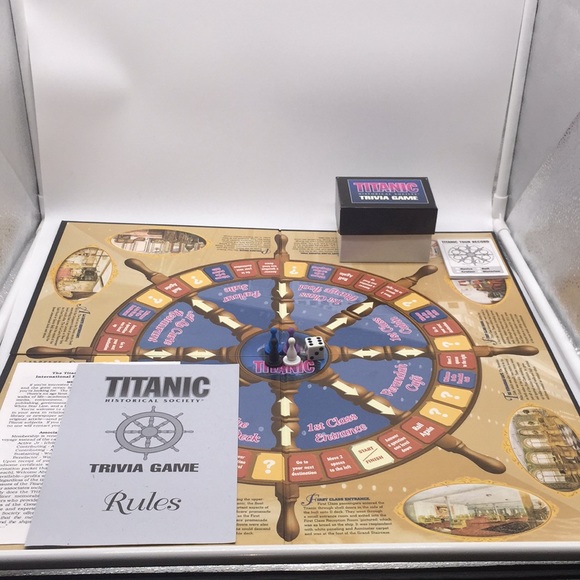 Titanic Historical Society Trivia Board Game Vintage 1998 - Picture 5 of 11